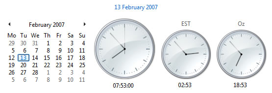 Vista’s multiple clocks